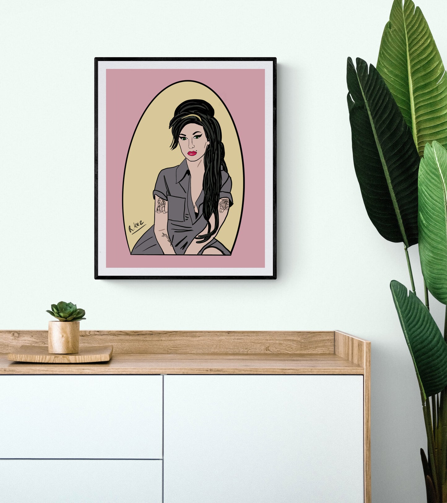 Amy Winehouse Print, Christmas Gift, Music Art, Amy Winehouse Illustration, Music Fans, Amy Winehouse Art Print, Living Room Art