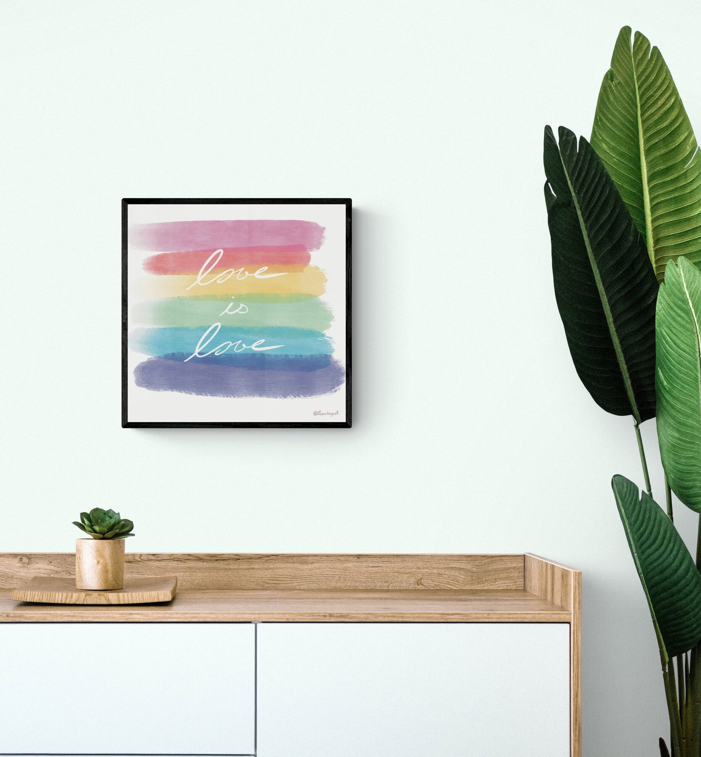 Love is Love Art Print, Pride Painting, LGBTQ, Pride, Gay Flag, Gay Pride, Gay, Queer, Gay Art, Rainbow, Queer art, gay gift, Christmas gift