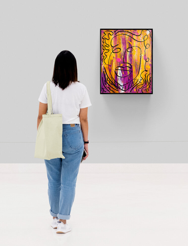 "Two Faced Cherry" - Original Acrylic Painting by Canadian Artist Rina Kazavchinski