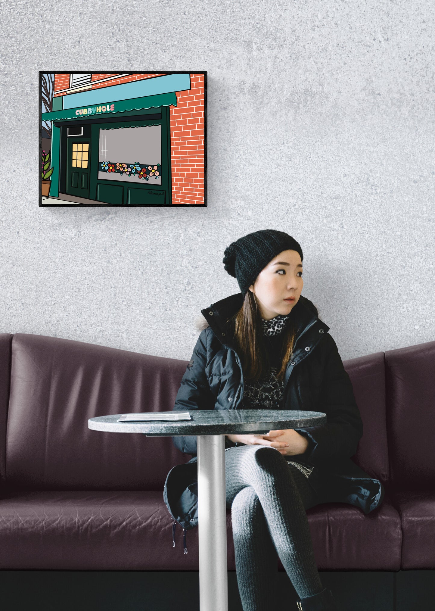 New York Gay Bar Art Print, Cubbyhole New York City Bar, Queer NYC, LGBTQ+ Pride History, Lesbian Art New York, New York Art - Art Print Giclée by Rina Kazavchinski