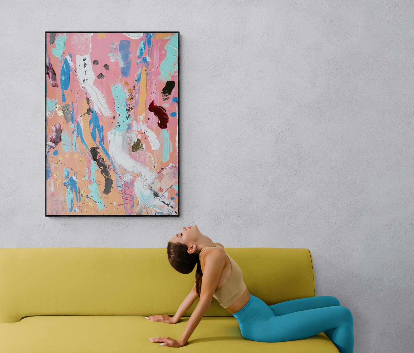 Let's Play - Original Acrylic Painting by Canadian Artist Rina Kazavchinski