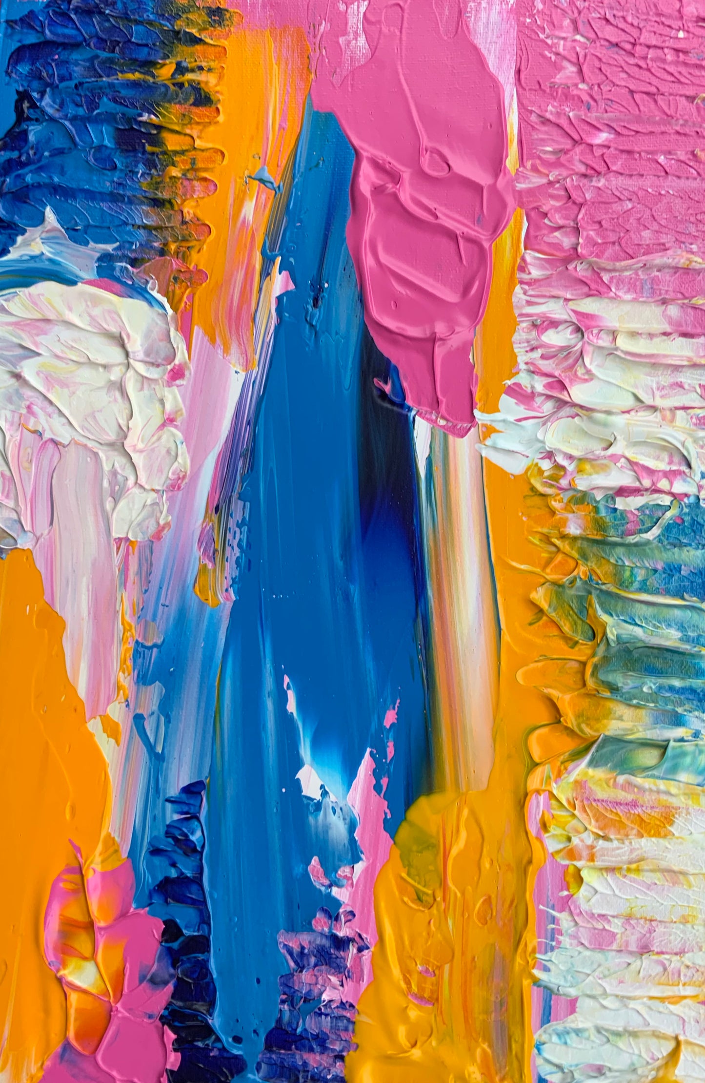 The Future is Bright - Abstract Textured Art  -  Original Acrylic Painting