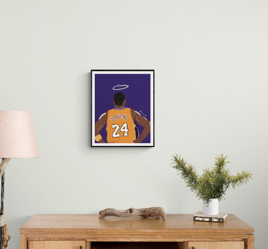 Kobe Bryant Art Print, Nba Poster, Kobe Bryant Poster, Kobe Bryant Tribute, Kobe Bryant Illustration, Black Mamba Art Print, Black Mamba