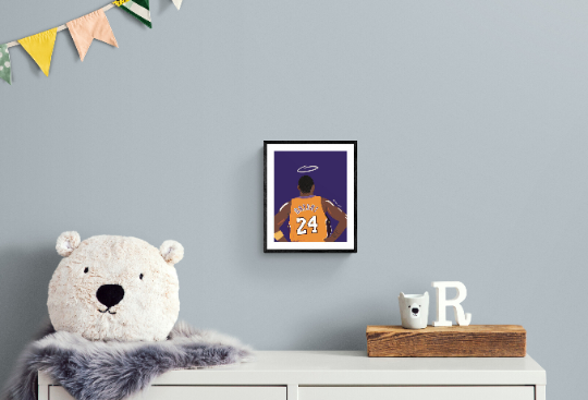 Kobe Bryant Art Print, Nba Poster, Kobe Bryant Poster, Kobe Bryant Tribute, Kobe Bryant Illustration, Black Mamba Art Print, Black Mamba