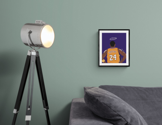 Kobe Bryant Art Print, Nba Poster, Kobe Bryant Poster, Kobe Bryant Tribute, Kobe Bryant Illustration, Black Mamba Art Print, Black Mamba