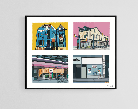 Church & Wellesley Group Art Print Giclée