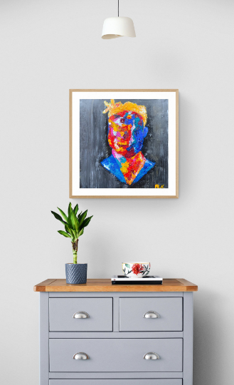 "The King Of Twitter" - Original Acrylic Painting