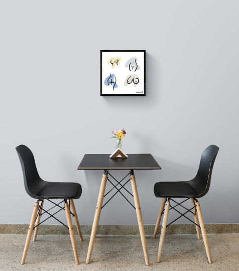 Boobs, Butt, Line Art, Nude Funny Boobies, Boobs Print, Feminist Art, Feminist illustration, Line Art Print, Body Sketch, Nude Curvy Woman Print