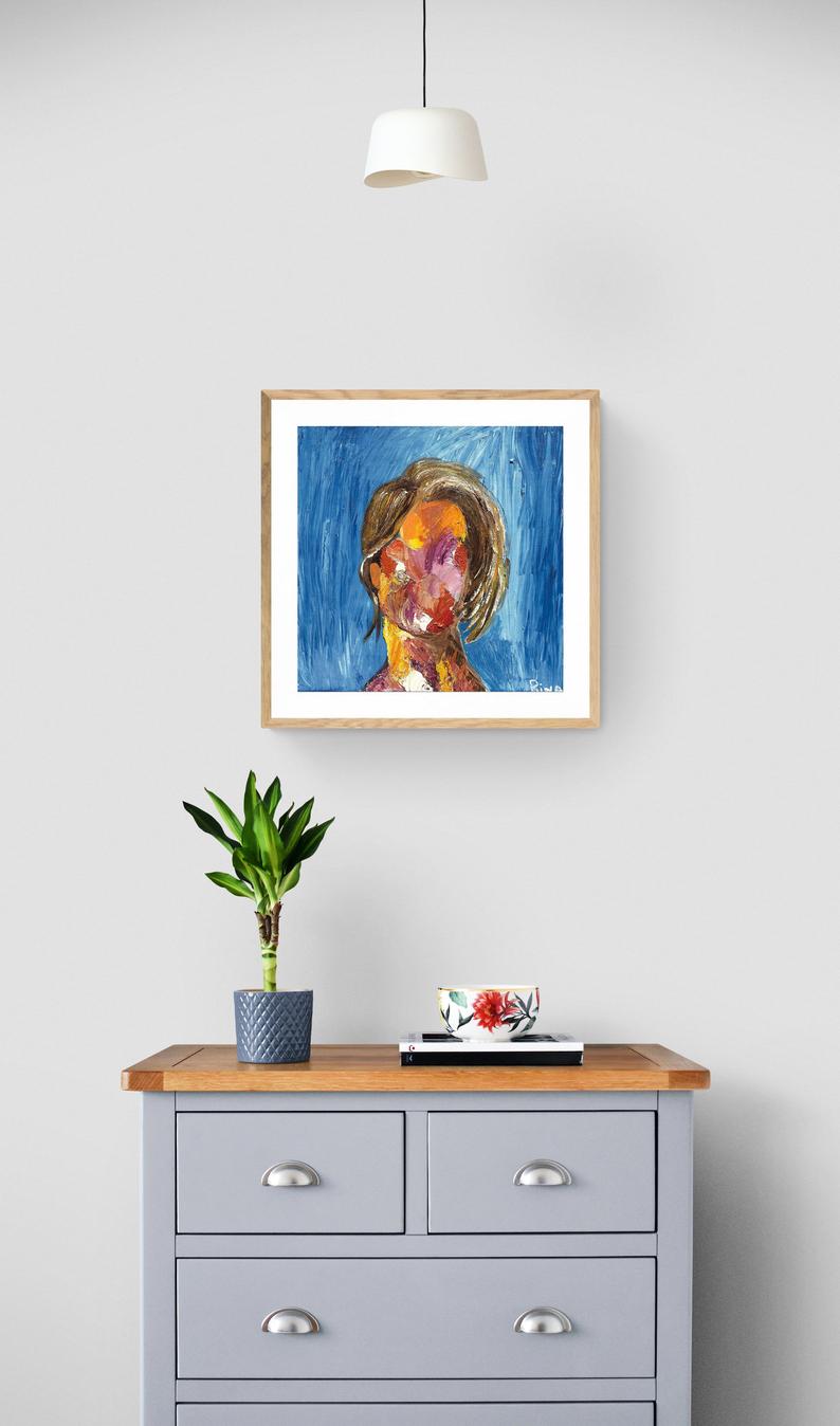 "The Girl Next Door" - Original Acrylic Painting