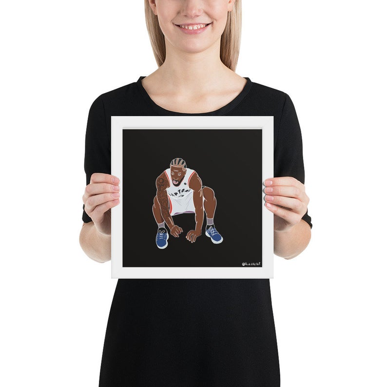 Kawhi Leonard Art Print, Buzzer Beating Shot - Toronto Raptors Poster,
