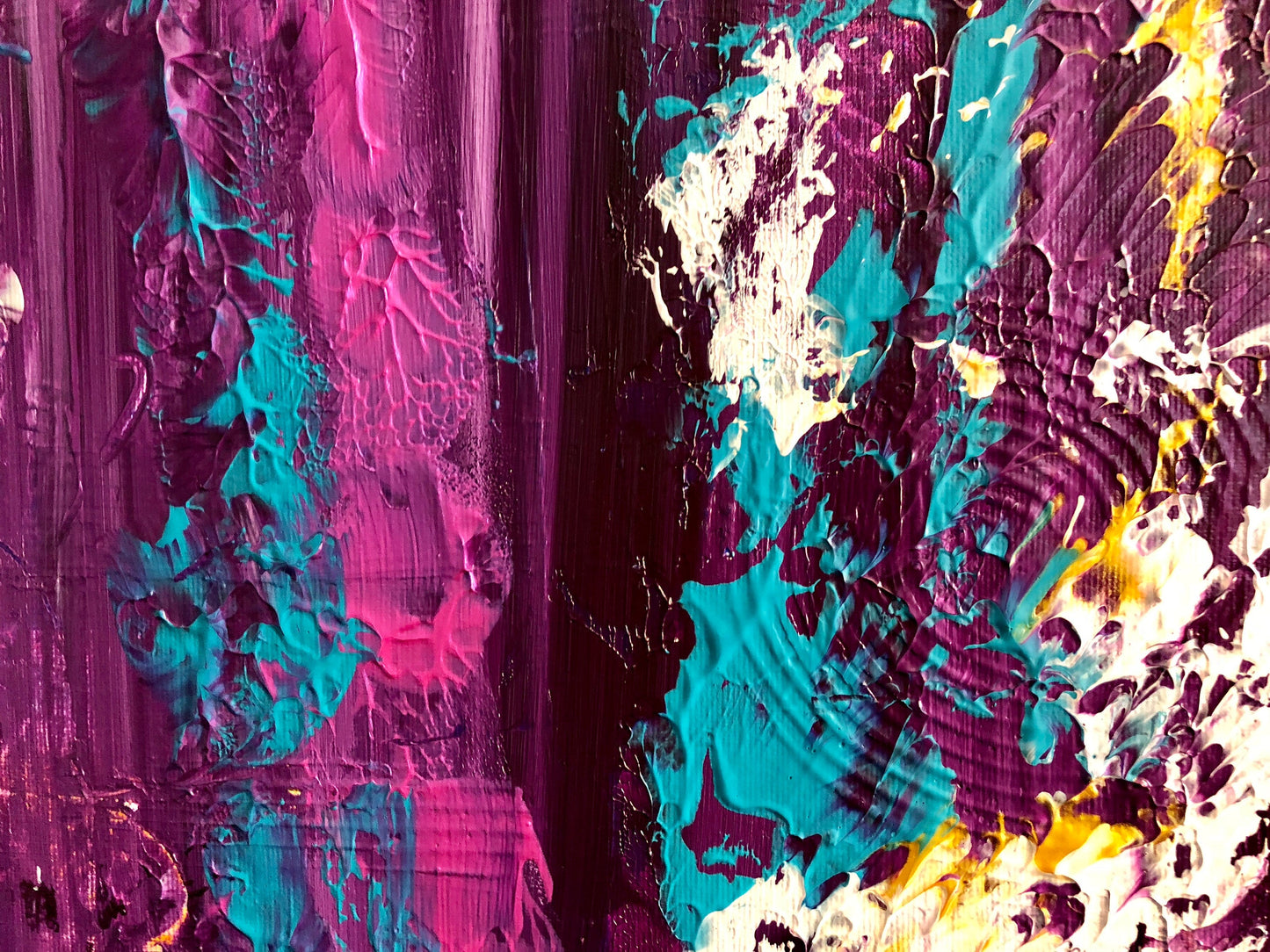 "Miami Breeze"  - Original Acrylic Painting by Canadian Artist Rina Kazavchinski