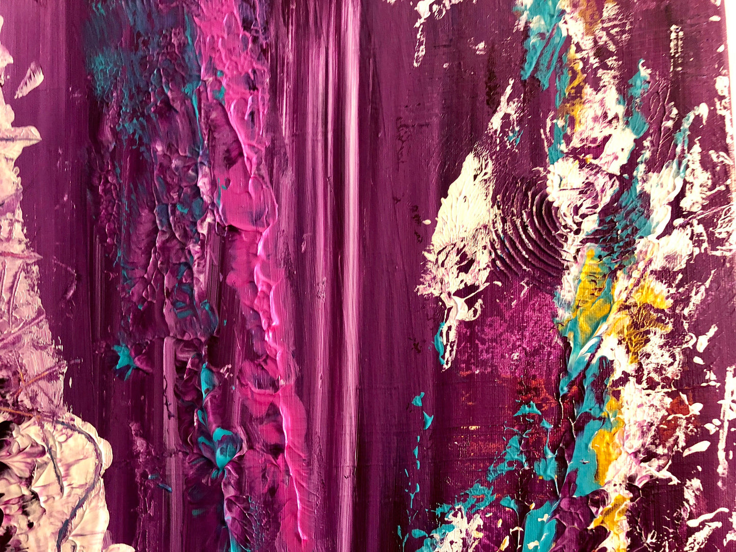 "Miami Breeze"  - Original Acrylic Painting by Canadian Artist Rina Kazavchinski