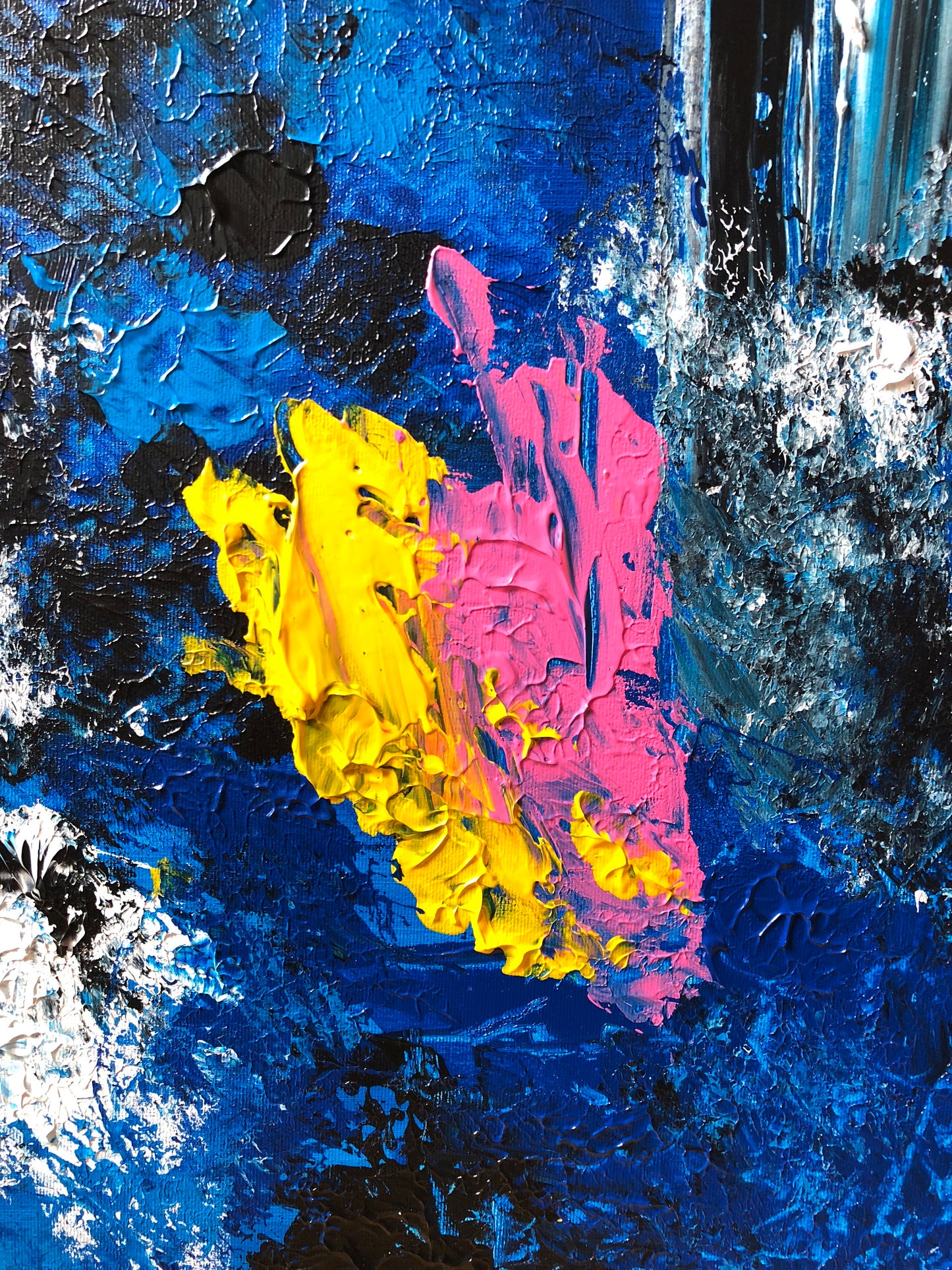 "Pink Ocean Waves" Original Acrylic Painting