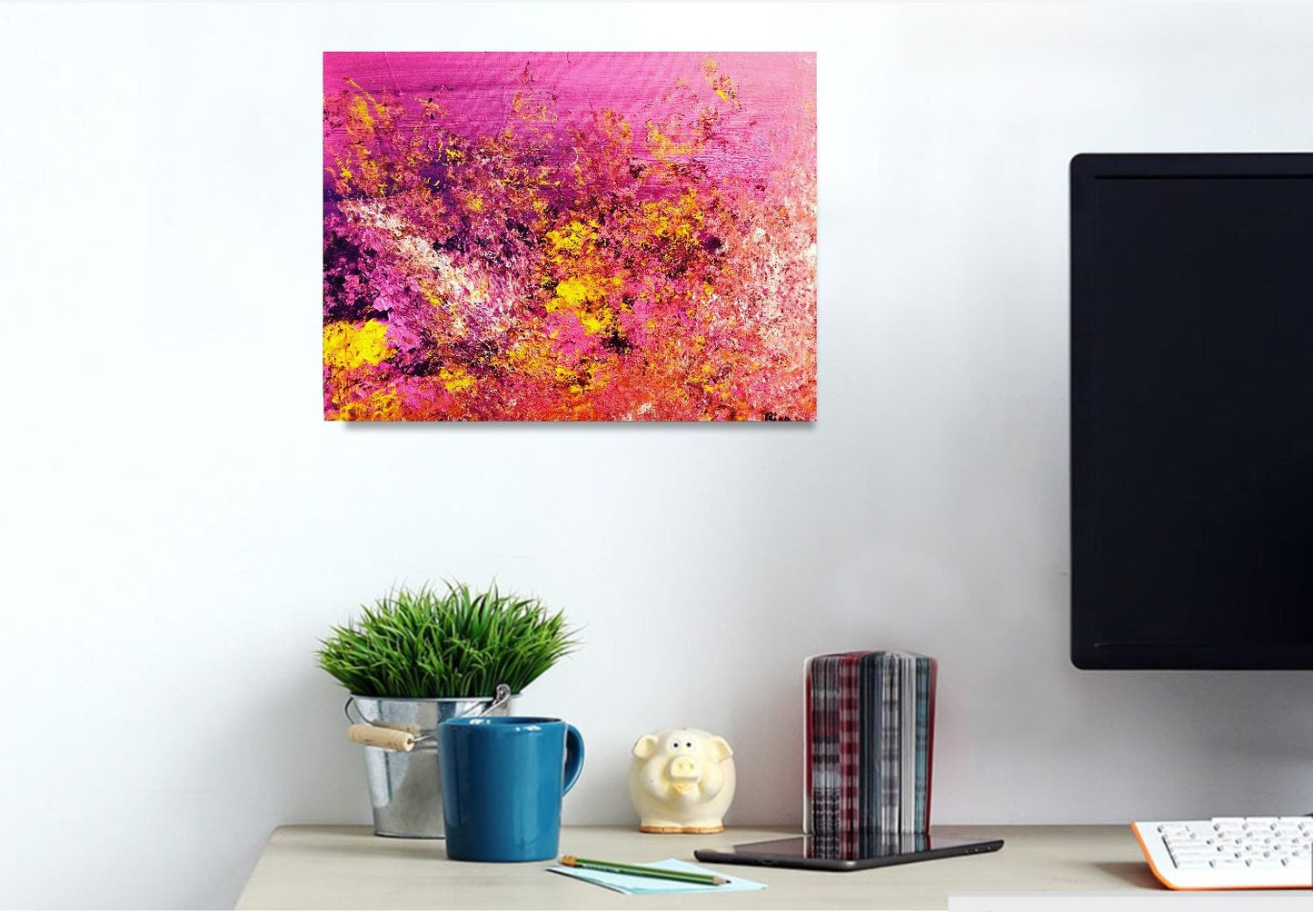 "Pink Love" - Original Acrylic Painting