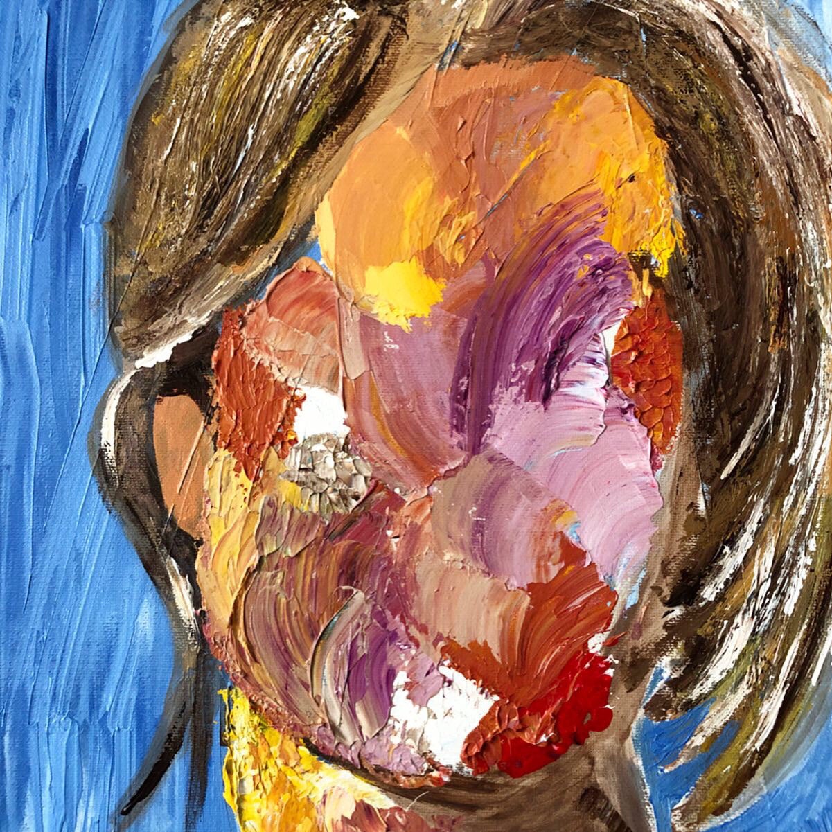 "The Girl Next Door" - Original Acrylic Painting