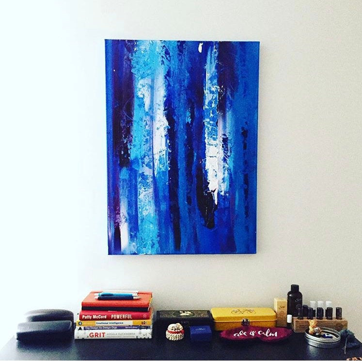 "A Winter Forest at Dawn" - Original Acrylic Painting