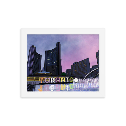 Toronto Nathan Phillips Square Art Print Giclée