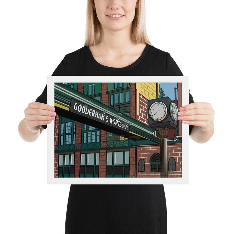 Distillery District Toronto  Art Print Giclée