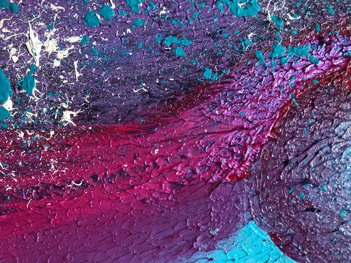 "Intergalactic Eruption Nude" - Original Acrylic Painting