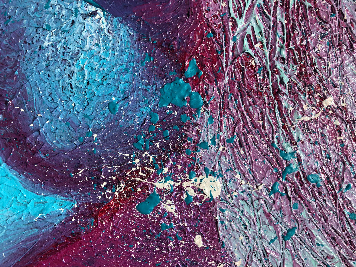 "Intergalactic Eruption Nude" - Original Acrylic Painting