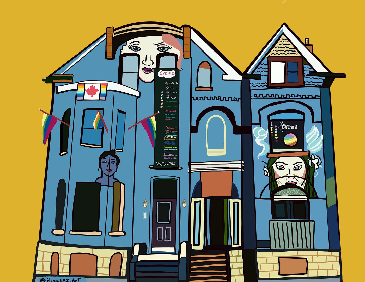 Crews and Tangos Church & Wellesley's Art Print Giclée