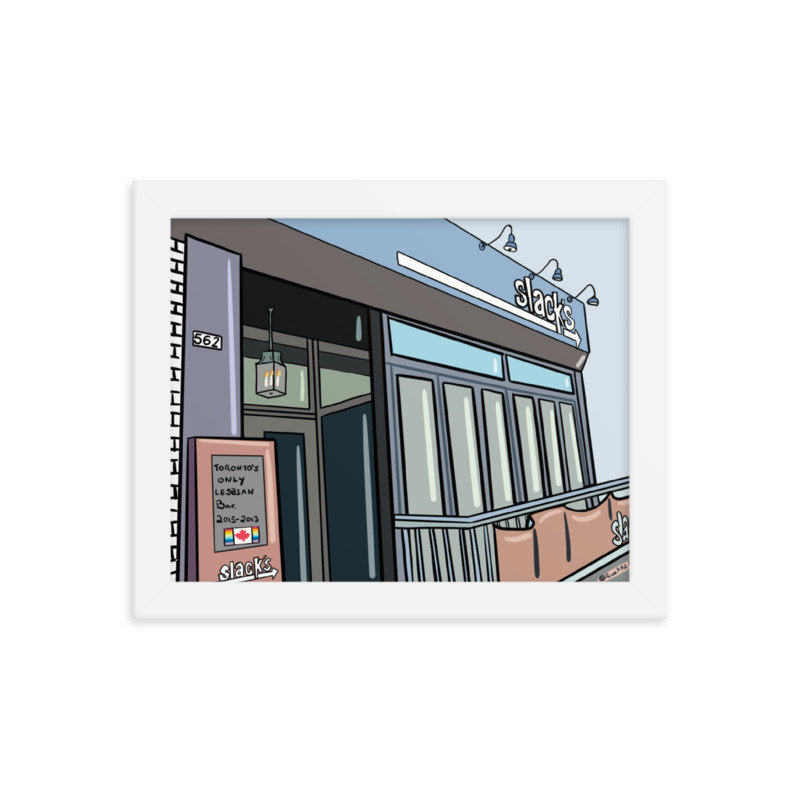 Slacks Toronto's Only Lesbian Bar - Toronto Art Print Giclée