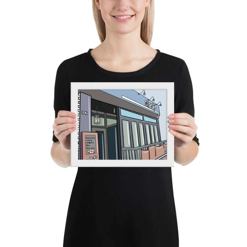 Slacks Toronto's Only Lesbian Bar - Toronto Art Print Giclée
