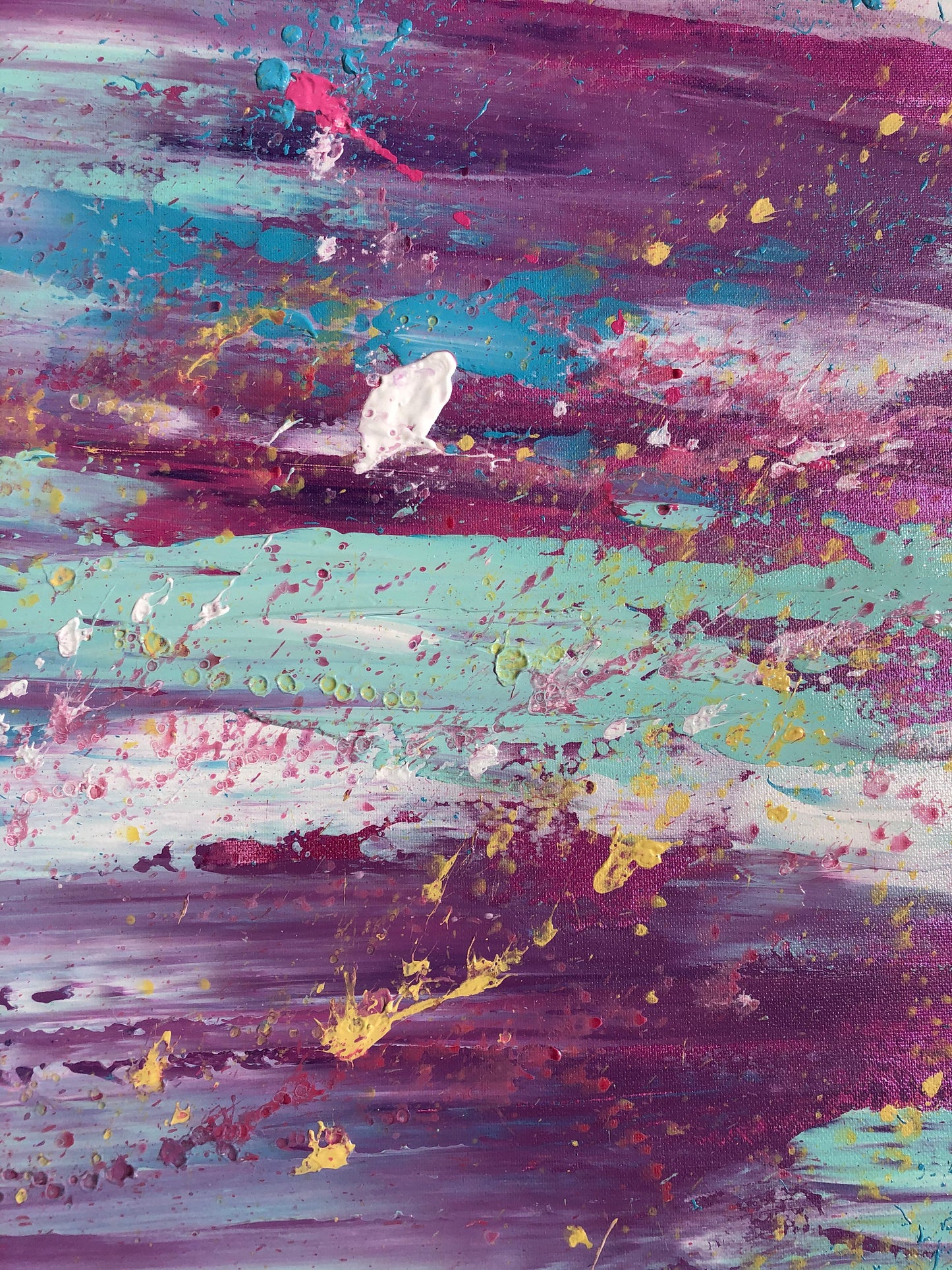 "Paradise Fountain" - Original Acrylic Painting