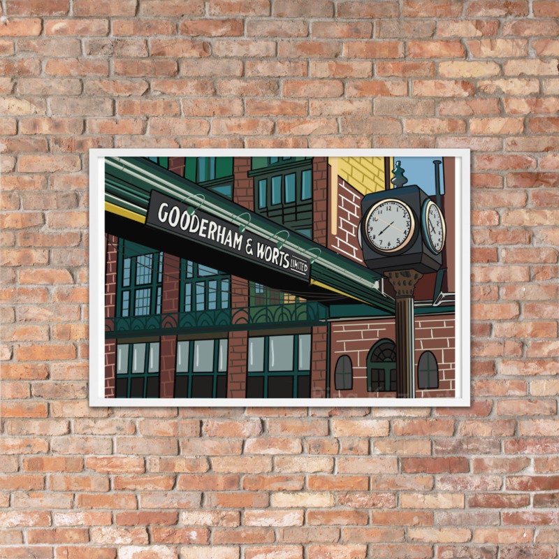 Distillery District Toronto  Art Print Giclée