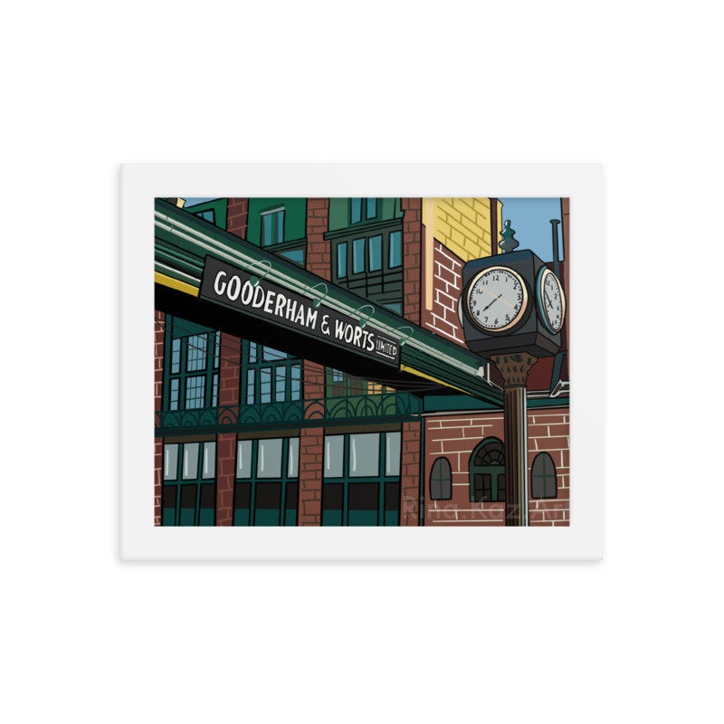 Distillery District Toronto  Art Print Giclée