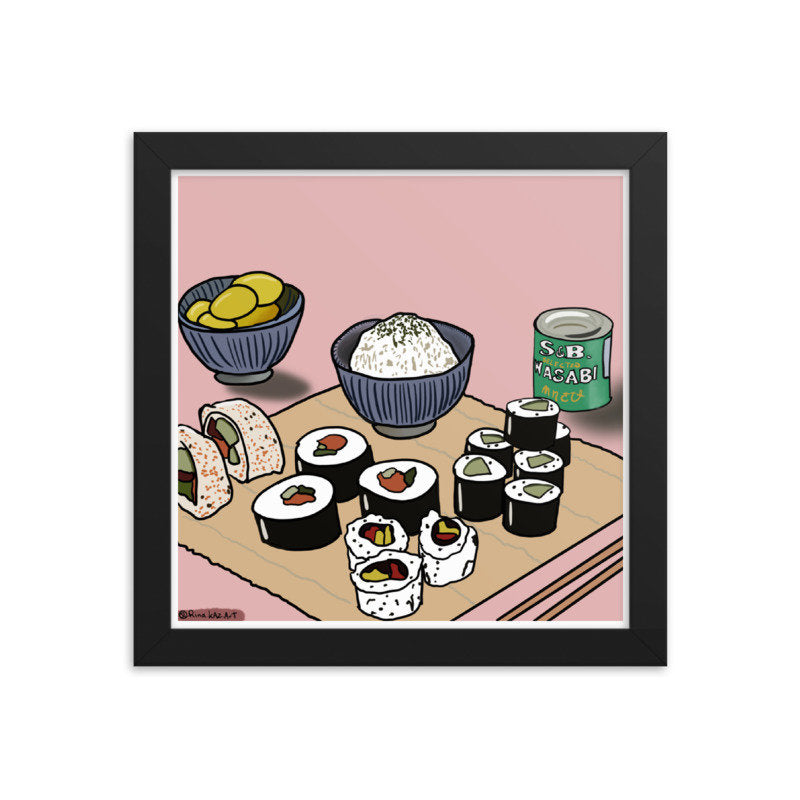 Art Print Giclée - Sushi Night - Colorful Custom Art