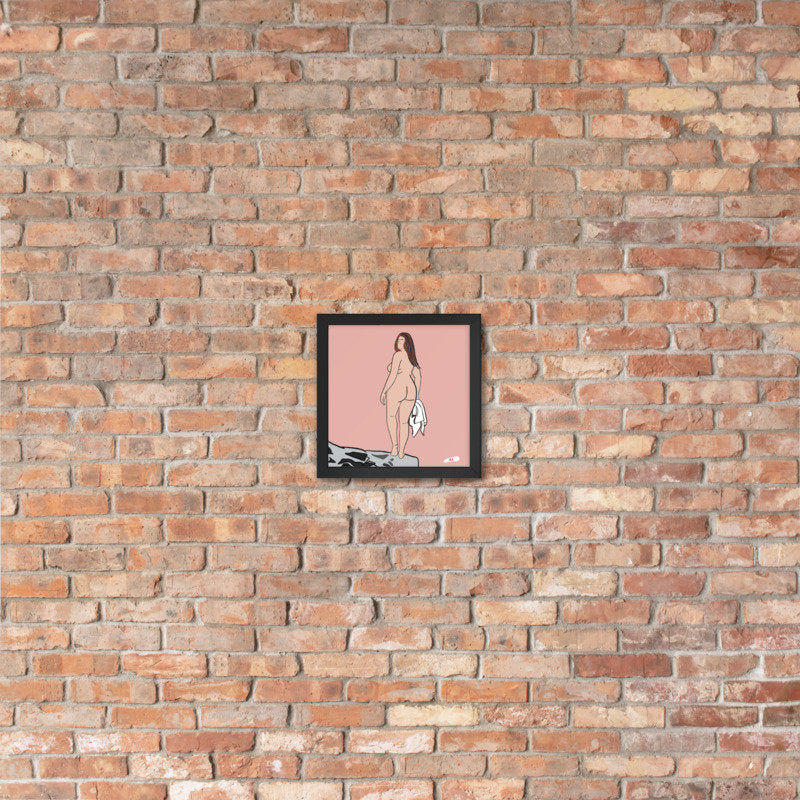 Curvy Nude - Art Print Nude Digital Print Giclée - The Girl Who Got Away