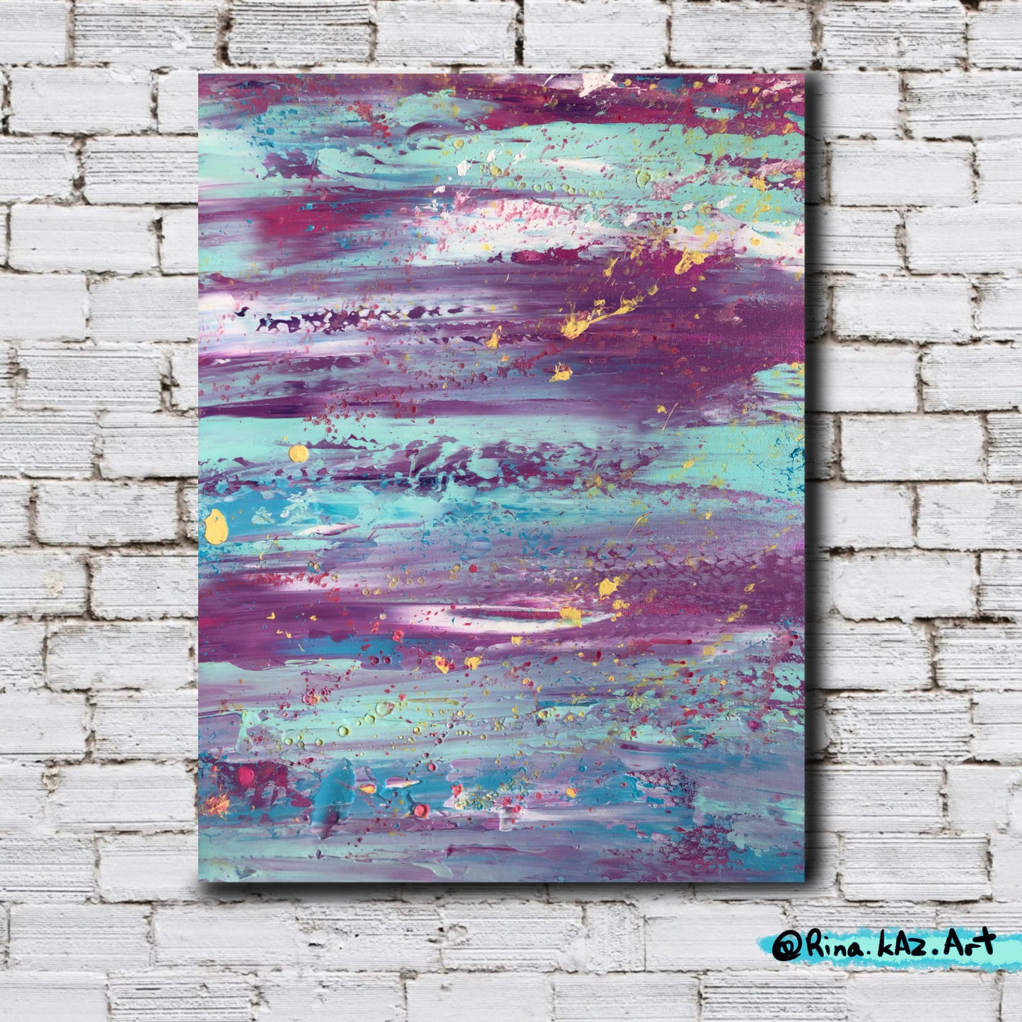 "Paradise Fountain" - Original Acrylic Painting