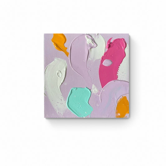 Lilac Wish 2/4 - Original painting by Abstract Artist Rina Kazavchinski