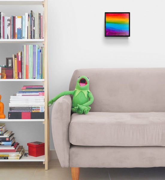 Pride in my heart - Original Acrylic Pride Painting - Pride Queer Art - by Rina Kazavchinski