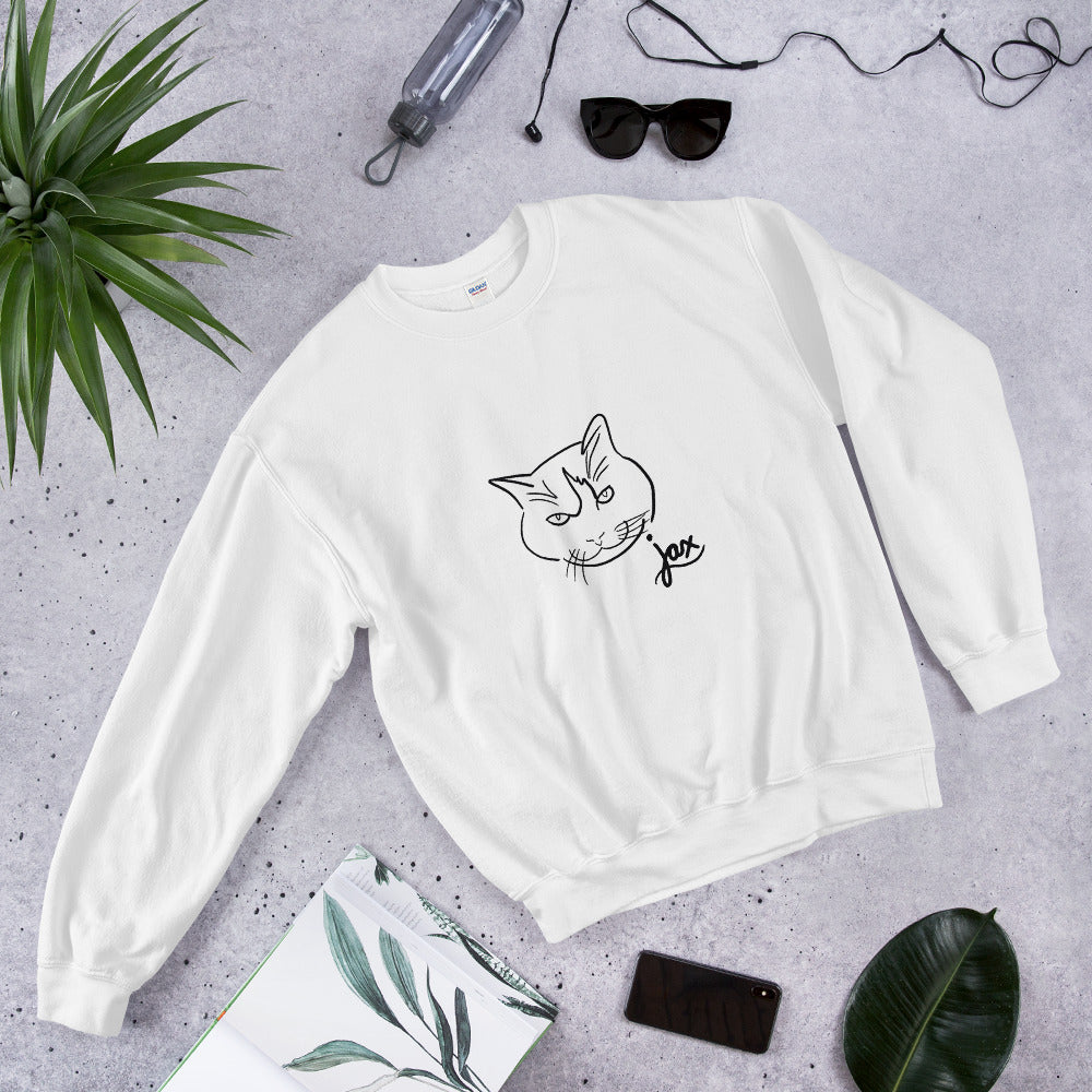 Custom Cat Face Sweater Custom Cat Portrait Cat Lovers Gifts Cat Moms Gift Personalized Cat Gift Dog Lovers Custom Tattoo Artwork