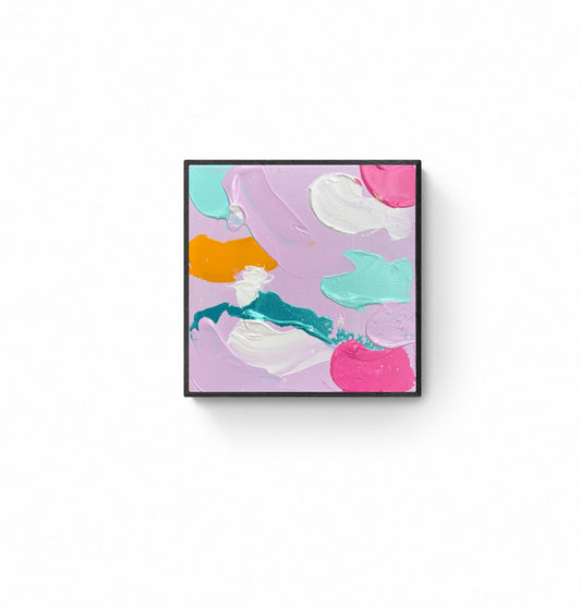 Lilac Wish 3/4 - Original painting by Abstract Artist Rina Kazavchinski