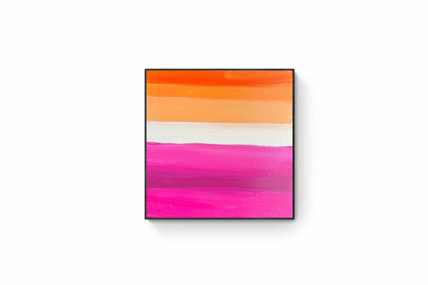 Custom Lesbian Flag Painting -  Pride Flag Original Acrylic Painting - by Rina Kazavchinski
