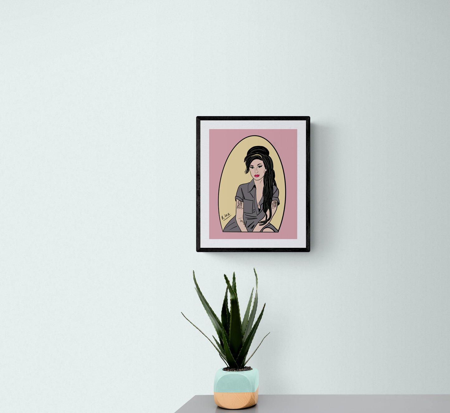 Amy Winehouse Print, Christmas Gift, Music Art, Amy Winehouse Illustration, Music Fans, Amy Winehouse Art Print, Living Room Art