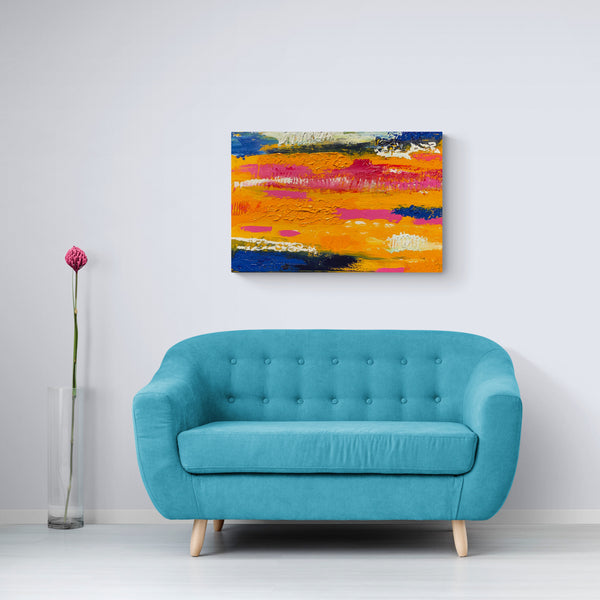 Custom Commissioned Painting Original by Canadian Abstract Artist Rina Kazavchinski