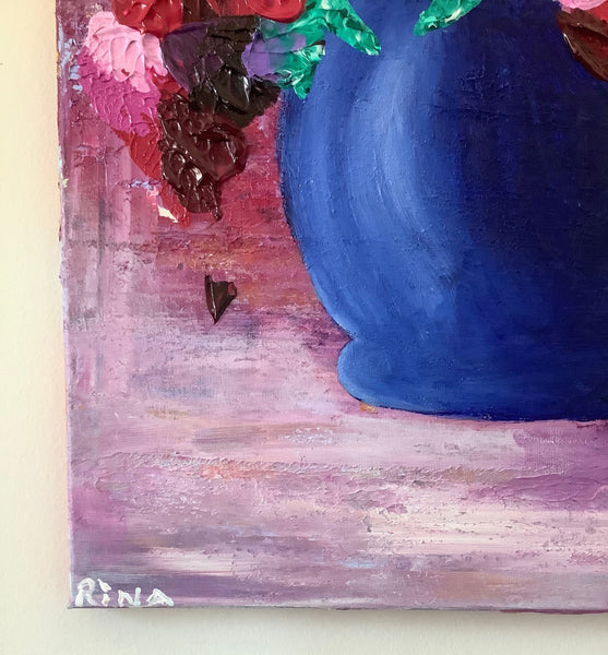 "Summer Bouquet of Flowers" - Original Acrylic Painting