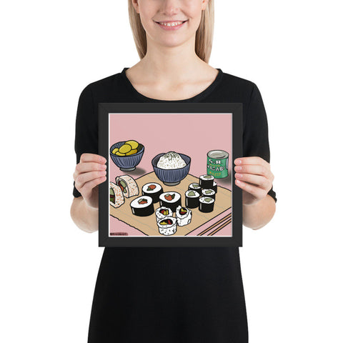 Art Print Giclée - Sushi Night - Colorful Custom Art