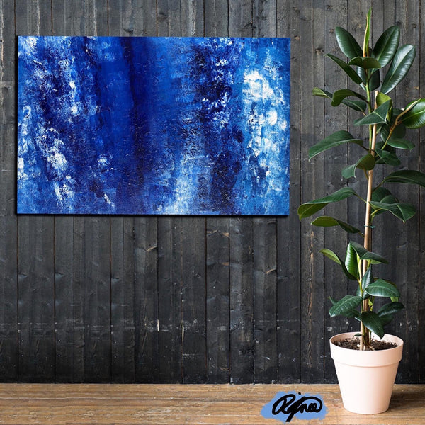 "Blue Ocean Mist" - Original Acrylic Painting