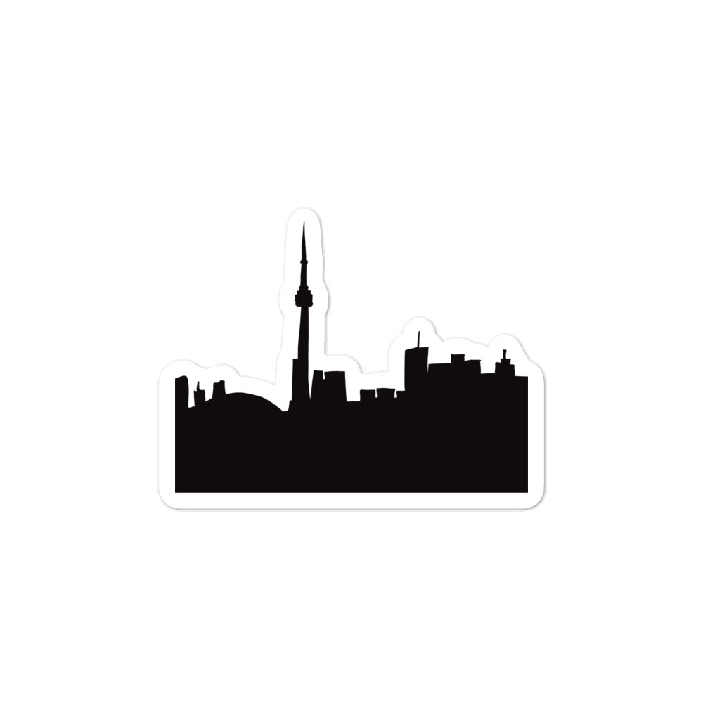 Toronto Skyline Hand Drawn Bubble-free stickers by Rina Kazavchinski