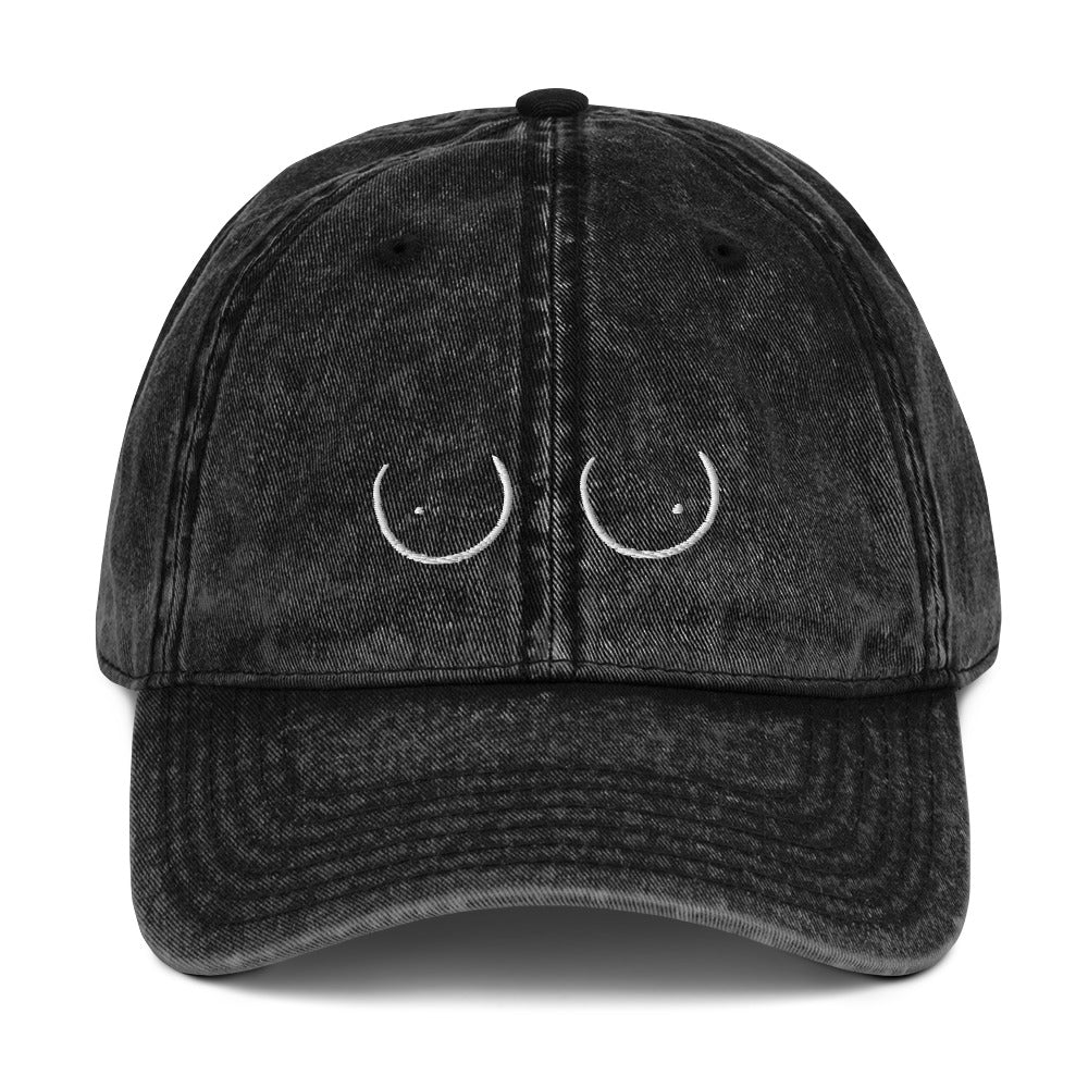 Vintage Cotton Twill Boob Cap